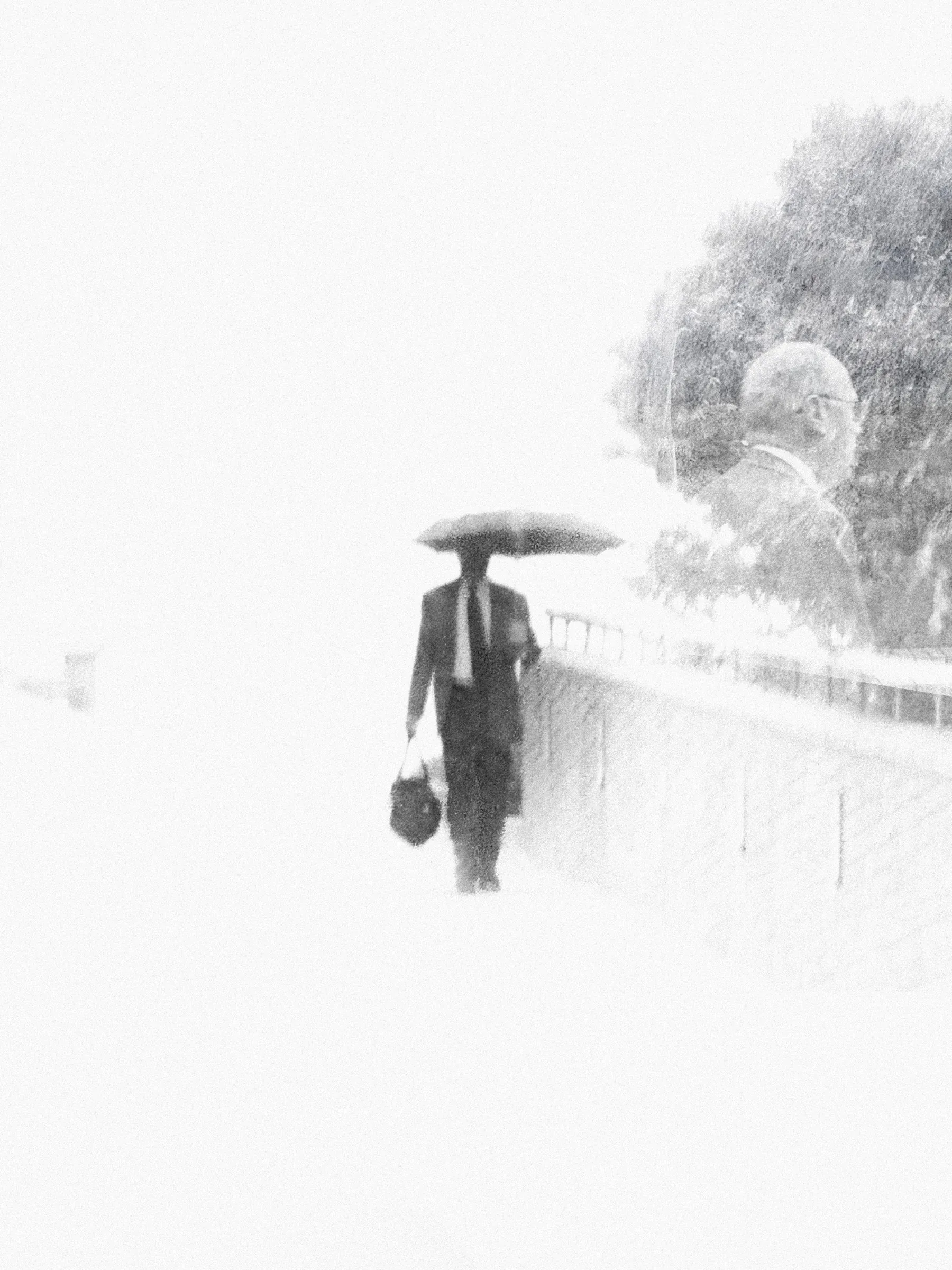 A farewell in the distance